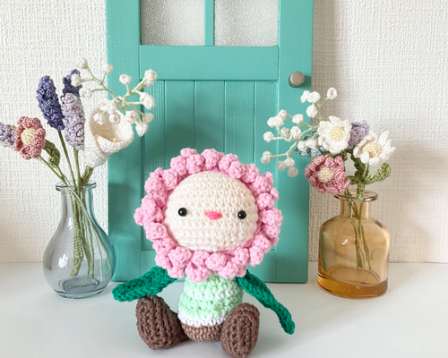 花付きあみぐるみ　39個 766d92180da77b661eb21b236de739