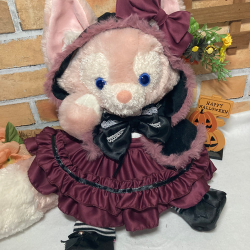 ハロウィン リーナベルSサイズ☆ボルドーコスチューム☆ケープ6
