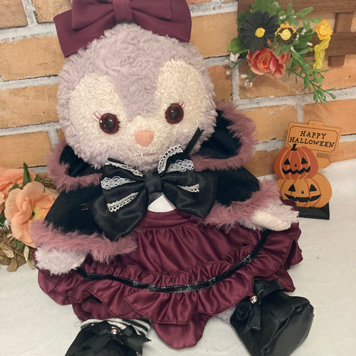 ハロウィン リーナベルSサイズ☆ボルドーコスチューム☆ケープ6