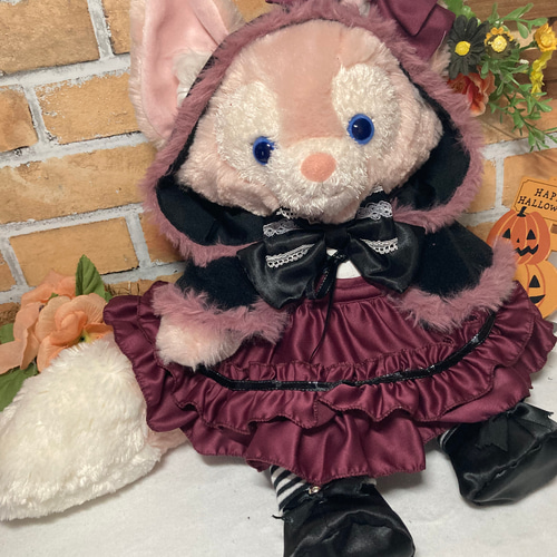ハロウィン リーナベルSサイズ☆ボルドーコスチューム☆ケープ6点