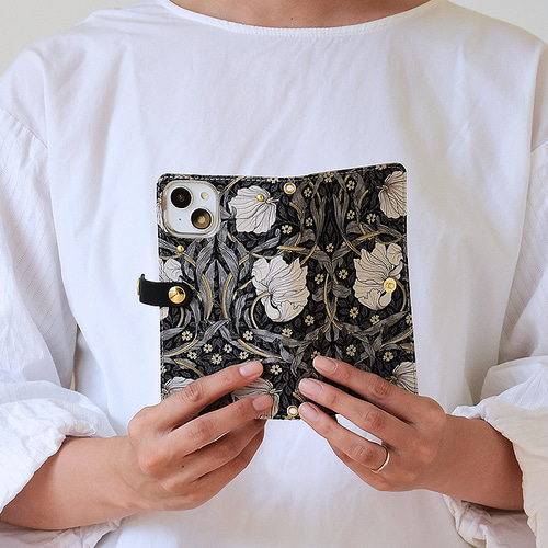 モリス スマホケース 手帳型 本革 ほぼ全機種対応 栃木レザー