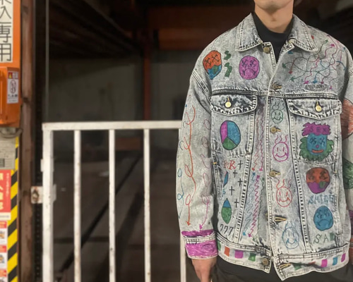 古着　ヴィンテージ　ジャケット　リメイク　リメイクジャケット　カラフル　派手 194a9af057cfb3ef2a941a54bfca64