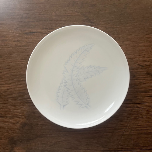 井上萬ニ 白磁染芭蕉彫文 皿 中皿 antique art nozomi 通販 18210346