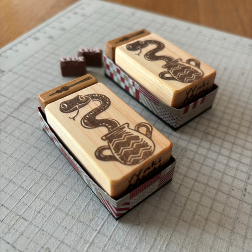 壺蛇さんはんこセット（※受注製作） はんこ・スタンプ wakimichi 通販