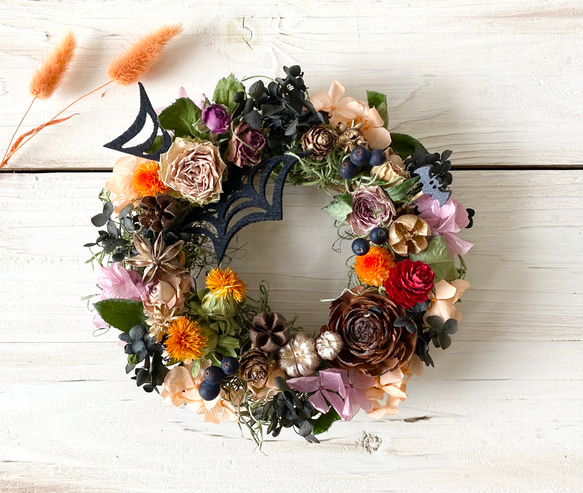 オレンジ系 ハロウィンリース OLS-org30001 オレンジ系 ハロウィンリース OLS-org30001 秋リース ハロウィンリース