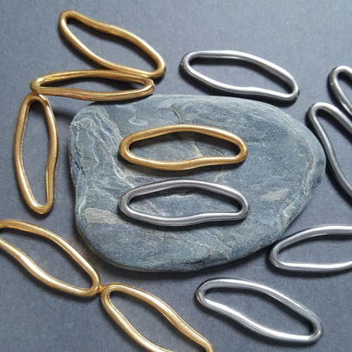 1pcs] オール サージカル ステンレス オーバル ウェーブパーツ 金属