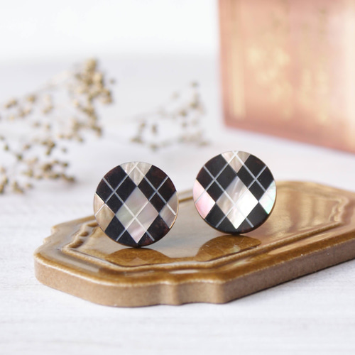 K18WG 0.06ctダイヤモンド&あこやベビーパールチェーンピアス ピアス  