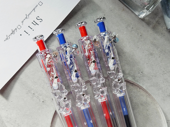 赤白ペン 玉虫塗複合ボールペン金軸 赤 蒔絵 萩 | 玉虫塗ショップ 公式