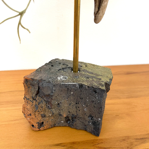 流木スタンドアレンジ フェイクチランジア No1 エアープランツ アート