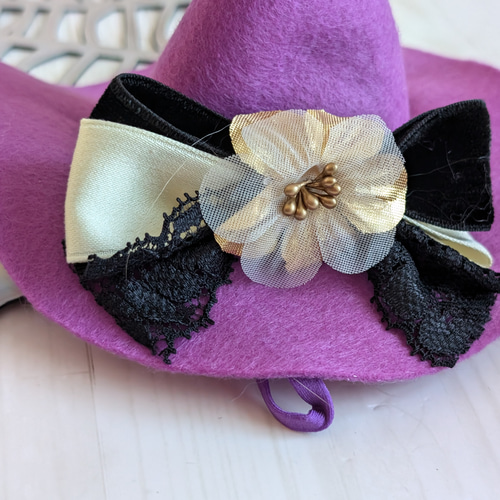 【ハンドメイド】おきあがりこぼし ハロウィン ♡紫音様♡ 1pc ハロウィン装飾魔女音声制御小道具ゴーストフェスティバル
