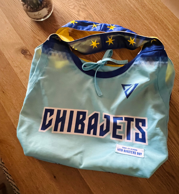 ユニフォームでリメイク・upcycling→ジムサック(リュック)・エコバッグ 15枚目の画像