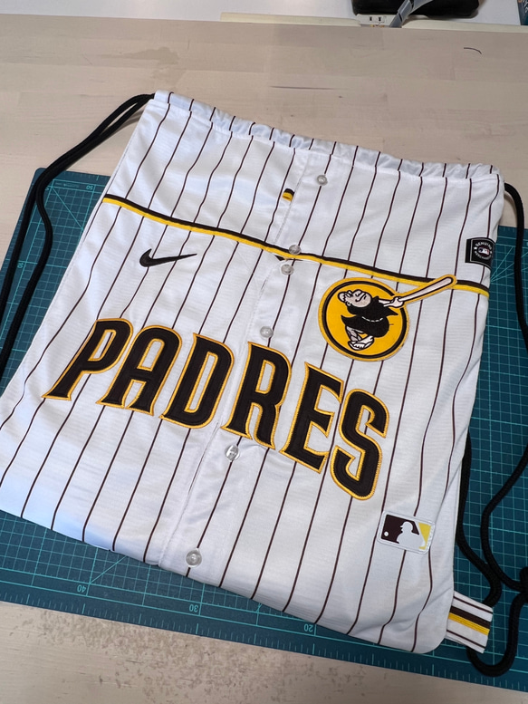 ユニフォームでリメイク・upcycling→ジムサック(リュック)・エコバッグ 19枚目の画像