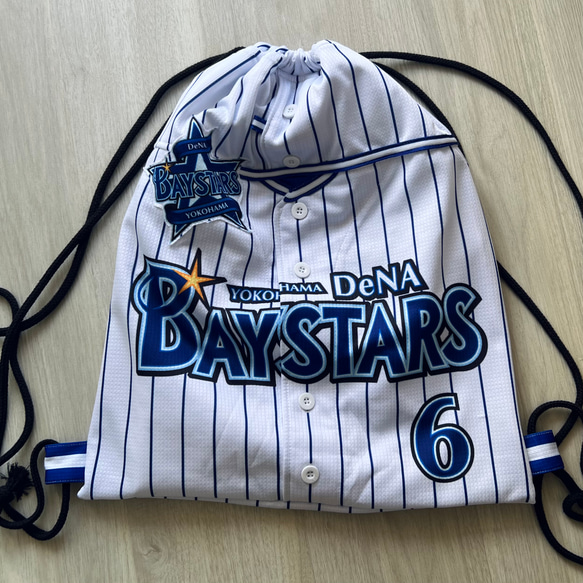 ユニフォームでリメイク・upcycling→ジムサック(リュック)・エコバッグ 8枚目の画像