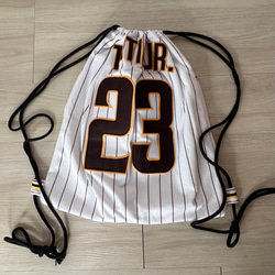 ユニフォームでリメイク・upcycling→ジムサック(リュック)・エコバッグ 20枚目の画像