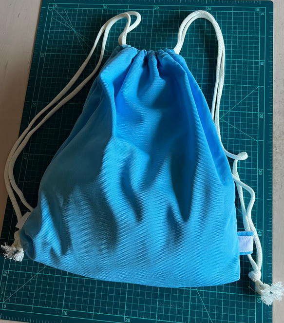 ユニフォームでリメイク・upcycling→ジムサック(リュック)・エコバッグ 12枚目の画像