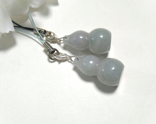 縁起物 翡翠（ジェイド／ジェダイド） ひょうたん（瓢箪）型 天然石