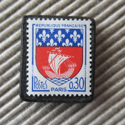 法國1958年“會徽”郵票胸針870 第1張的照片