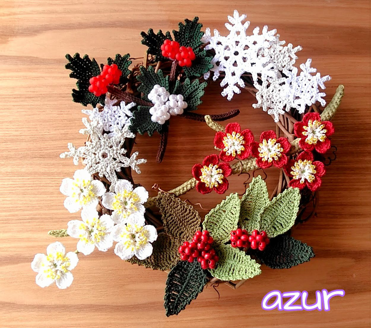 リース「冬の空」