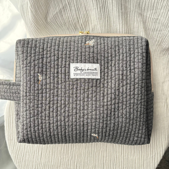 soldヌビキルト×リバティ　ファスナーポーチ soldヌビキルト×リバティ ファスナーポーチ