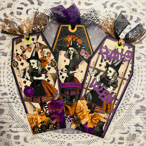 コラージュ ハロウィン タグ【アリス③】 メッセージカード atelier