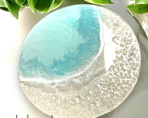 60×30cm 星の海 レジンアート オーシャン アート② 海のレジンアート 縦