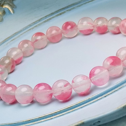 ❆友愛の象徴❆…～ロードナイトシリカ～天然石 ブレスレット～ブレス  