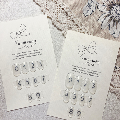 サイズ計測用ネイルチップ ネイルチップ（つけ爪） a nail