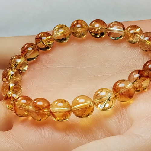⭐︎美麗⭐︎非加熱⭐︎レインボーシトリンブレスレット⭐︎