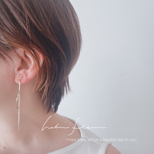 H-112 ピアス（フック・チェーン） HAKU FLEUR®︎ 通販 18212275