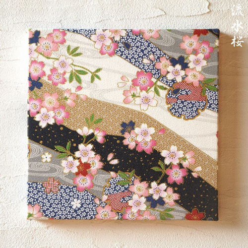 和のファブリックパネル 黒 和飾り 壁アート 客室 店舗装飾 旅館 日本