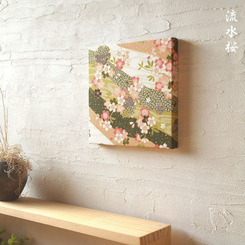 和紙 インテリア アート ファブリックボード ファブリックパネル 名尾和紙 アートパネル 和柄 和紙 紫陽花 富士山 すすき 金 和モダン 真紅 鉄線