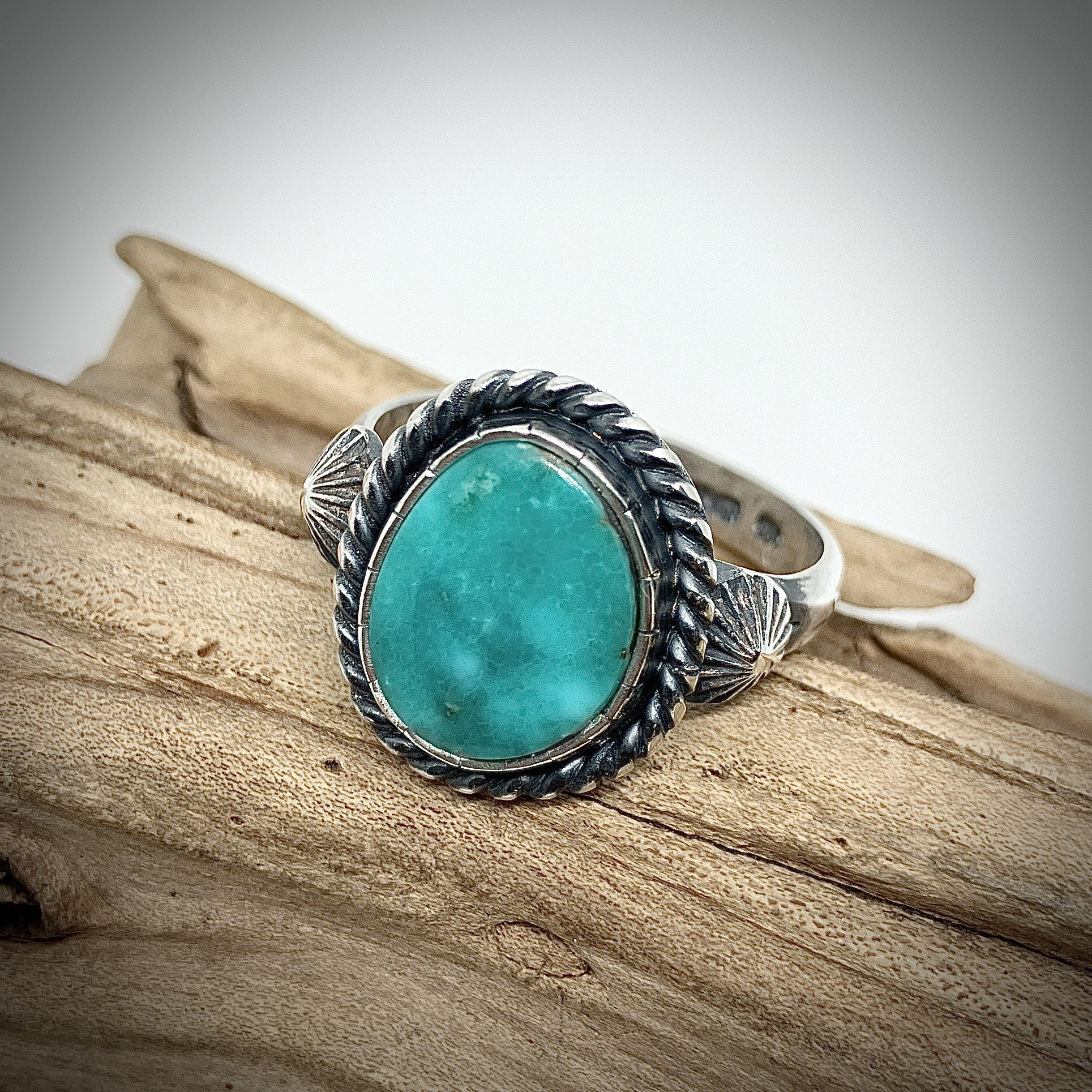 キングマン ターコイズ シルバー リング 指輪 24号 #インディアン