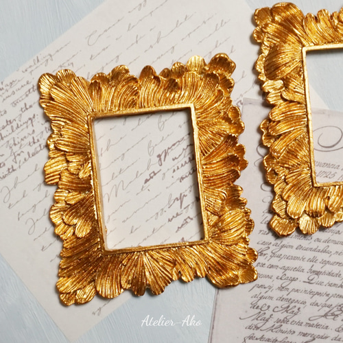 vintage flame ୨୧ *リボン飾りの ヴィンテージ フレーム a