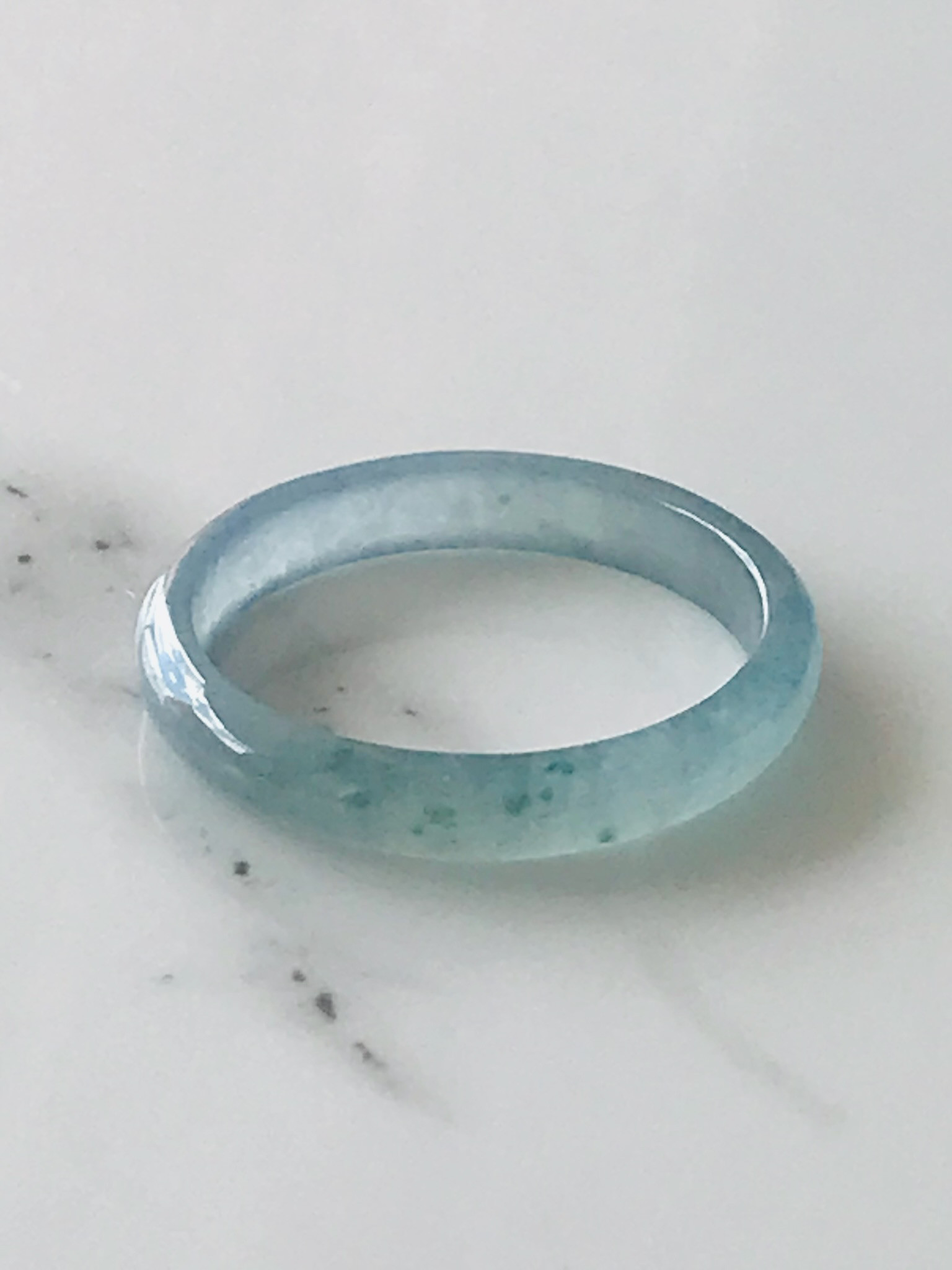 [R15-031］ ジェイド　JADE ヒスイ　本翡翠　くりぬき　リング　天然石　一点物　グアテマラ産　16号