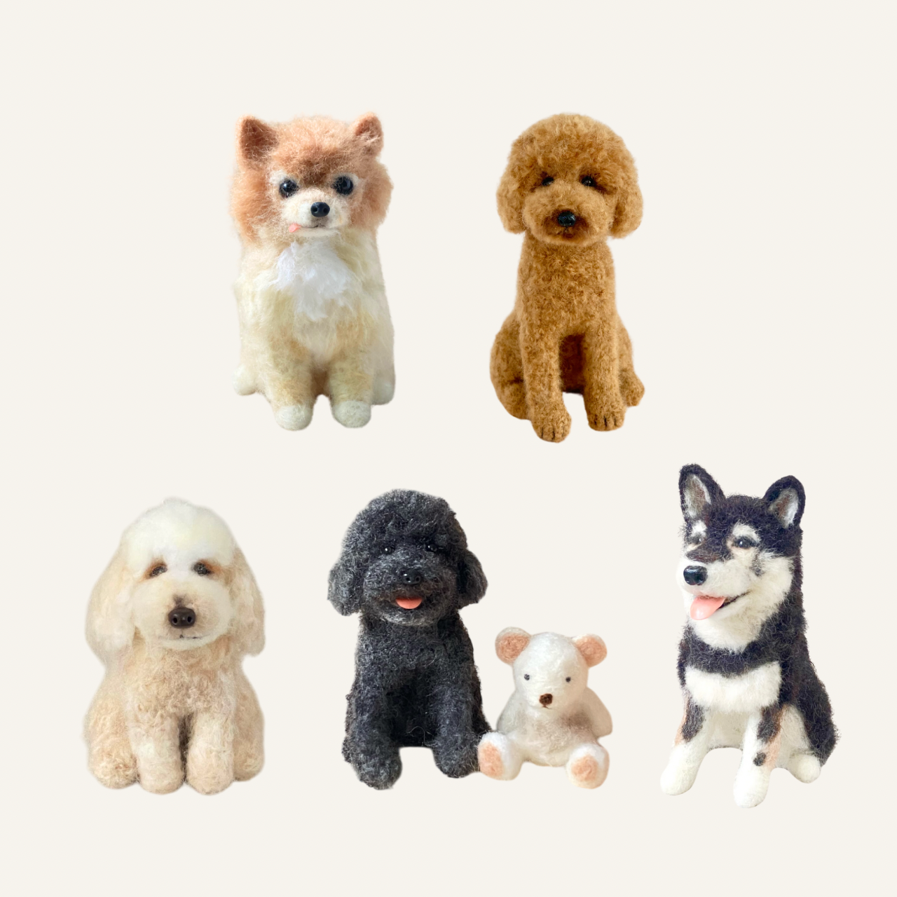 □ゆうさま専用おすわり愛犬ちゃんミニチュアオーダー確認用ページ□ハンドメイド