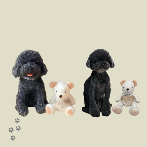 犬のぬいぐるみ_セミオーダー_13cm】愛犬の写真1枚から