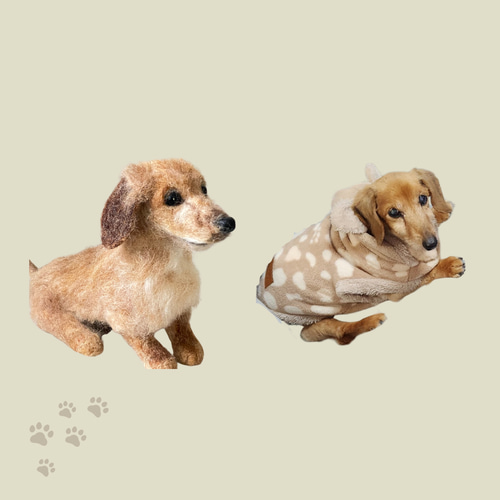 犬のぬいぐるみ_セミオーダー_13cm】愛犬の写真1枚から