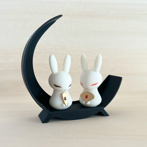 月ひな世界【うさぎ ウサギ ひな祭り 桃の節句 かわいい 月ひな世界【うさぎ ウサギ ひな祭り 桃の節句 かわいい