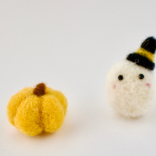 羊毛フェルト ハロウィン おばけとかぼちゃセット 羊毛フェルト だんけ