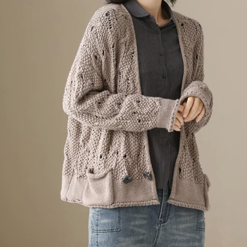 【※9/4(木)終了】Y's 22SS コットンムササビニット カーディガン 9/4(木)終了】Y's 22SS コットンムササビニット カーディガン 9