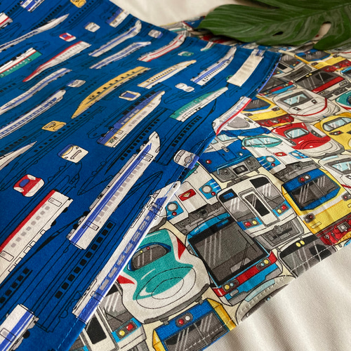 オーダーOK】ランチョンマット×2枚セット(45×35cm)☆電車新幹線特急 