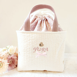 テディ様 くまさんハンドメイドレッスンバッグ＆上履き袋 テディ様 くまさんハンドメイドレッスンバッグ＆上履き袋 楽天