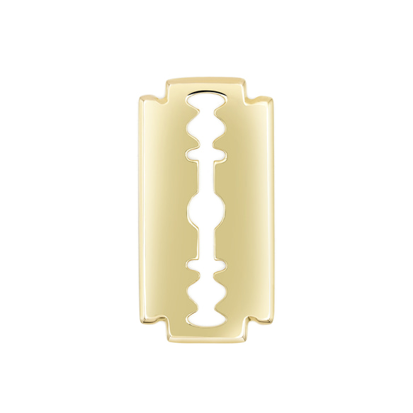 カミソリの刃型ペンダントトップ P001H2461（4週間発送） ペンダント  