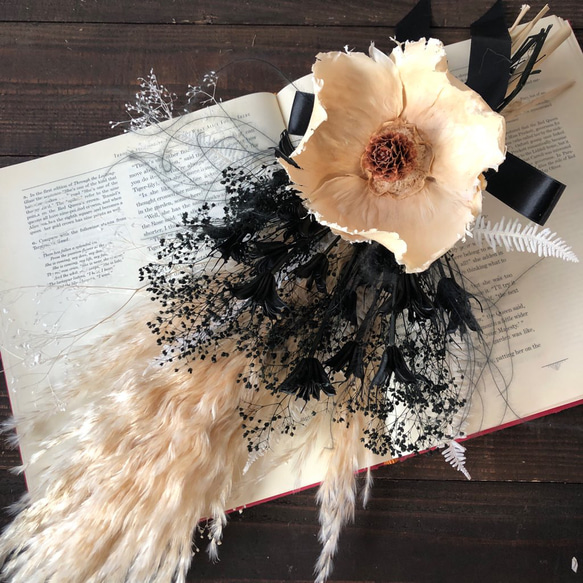 専用＊ダークネイビープロテア モノトーン ドライフラワースワッグ