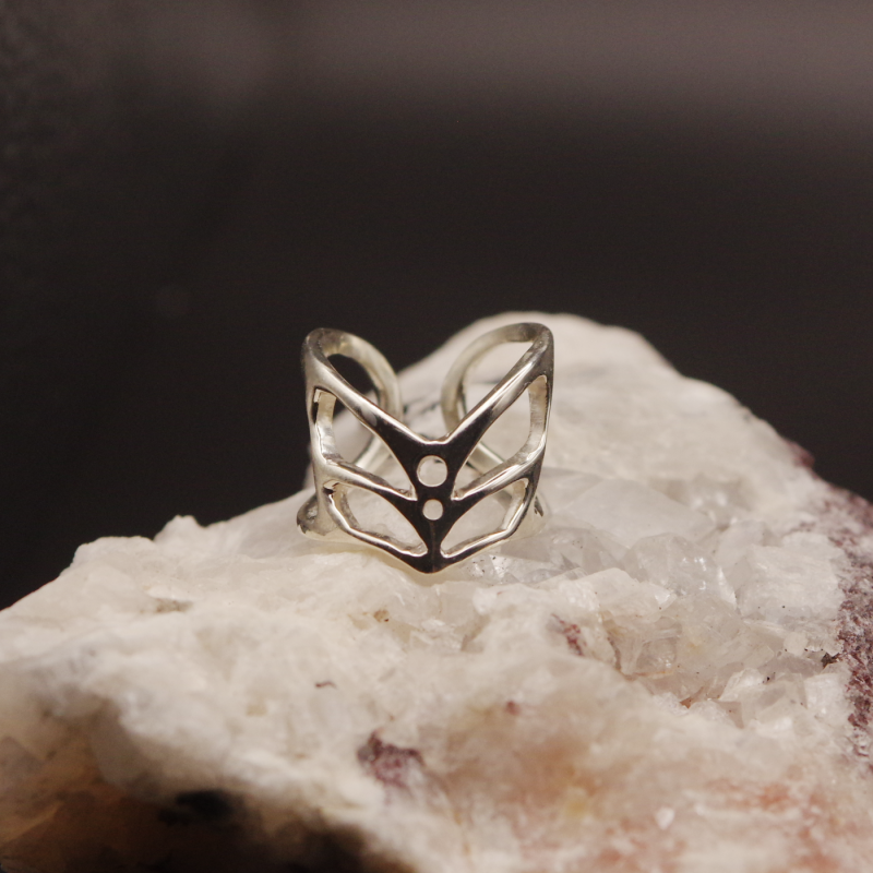 翅オープンリング　シルバー925