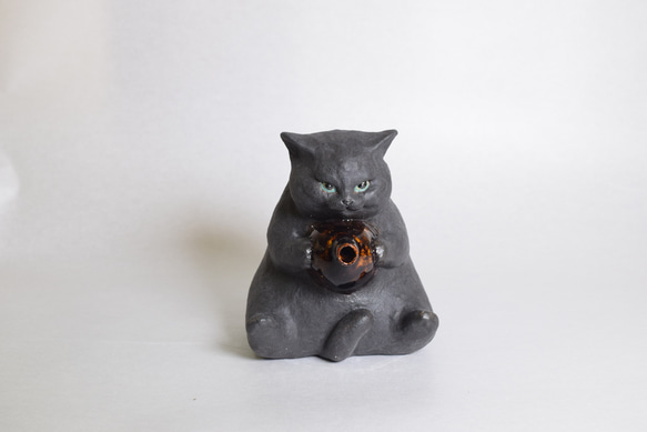 オーダー　猫香炉・猫徳利・猫口3個 セット　（※ご本人様以外は購入できません！） 1枚目の画像