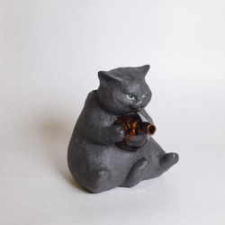 オーダー　猫香炉・猫徳利・猫口3個 セット　（※ご本人様以外は購入できません！） 2枚目の画像