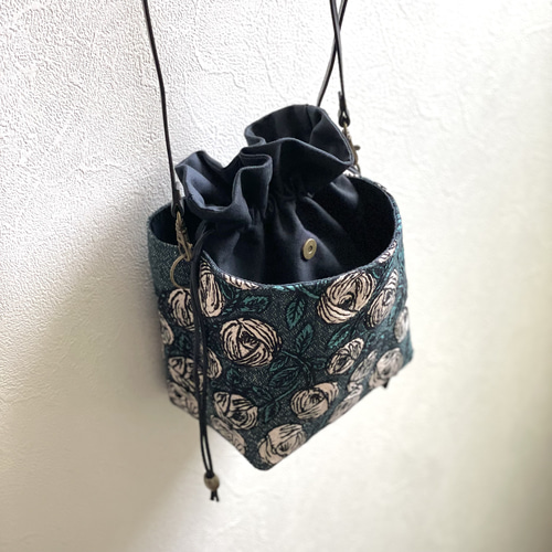 ⚮̈ミナペルホネン rosy blue green ネリオバッグ ショルダーバッグ 