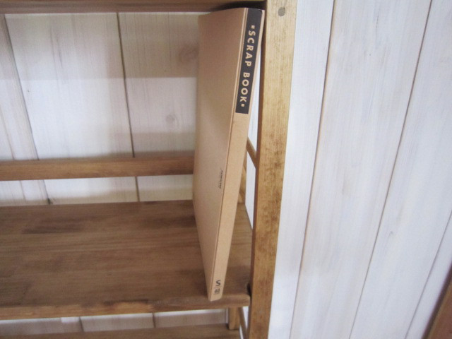 道具無し1分で折り畳式本棚シリーズの60㎝巾サイズ（棚板奥行大き目タイプ）