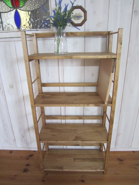 道具無し1分で折り畳式本棚シリーズの60㎝巾サイズ（棚板奥行大き目タイプ）